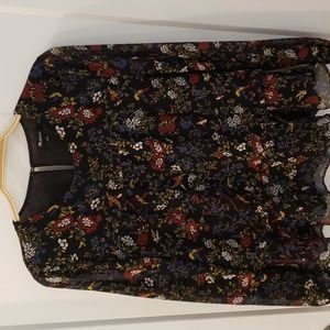 Madewell Floral Boho Style top 100% Polyester Size Small